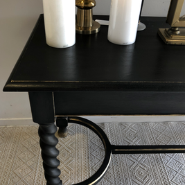 Not For Sale - Commissioned Hall Table in Midnight with Victorian Black Wax