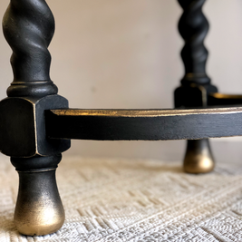 Not For Sale - Commissioned Hall Table in Midnight with Victorian Black Wax