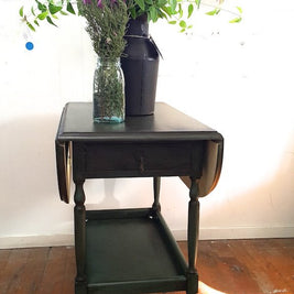 Not For Sale - Commissioned Oak Tea Trolley in dark forest green