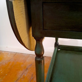 Not For Sale - Commissioned Oak Tea Trolley in dark forest green