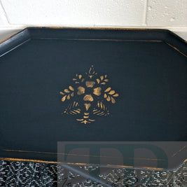 Not For Sale - Wilma: Blue butlers tray, TR collection #1 one dark midcentury evening