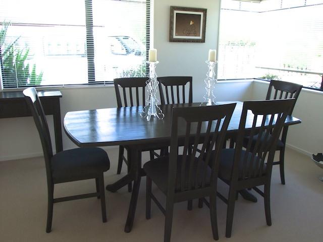 Commissioned dining room suite in antique black