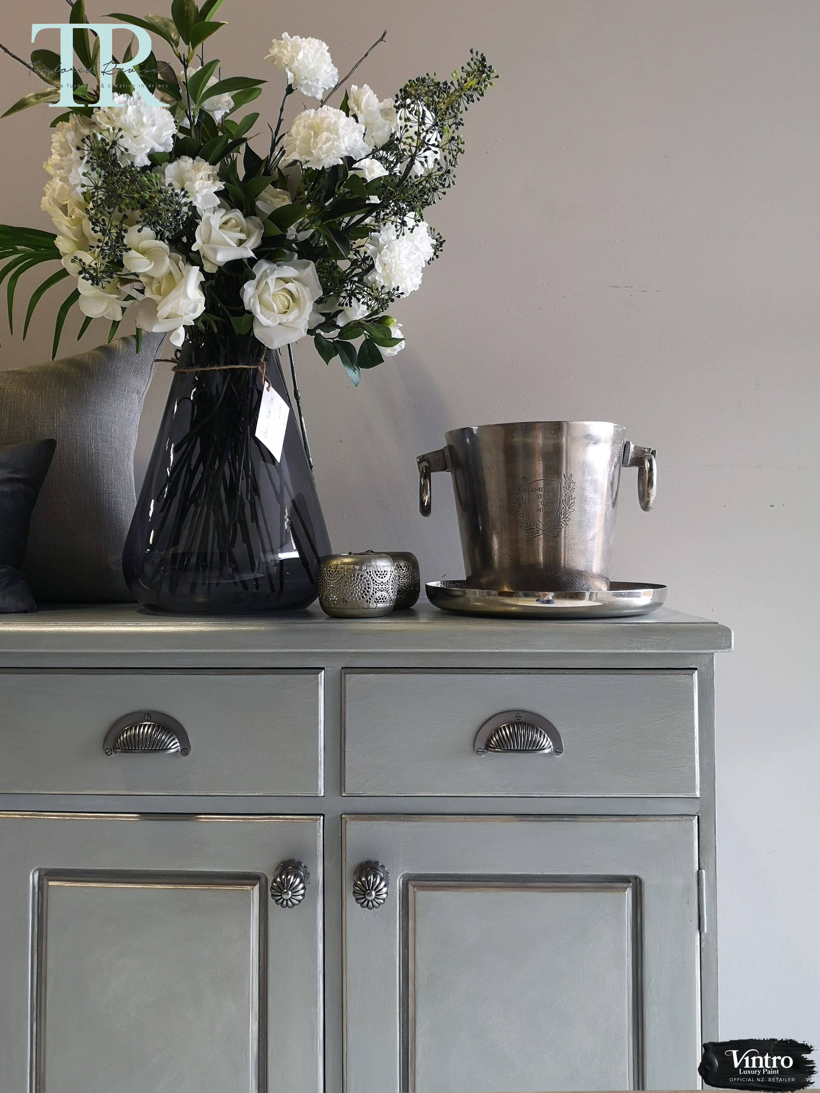 Not For Sale - Commissioned  Hand Painted Sideboard