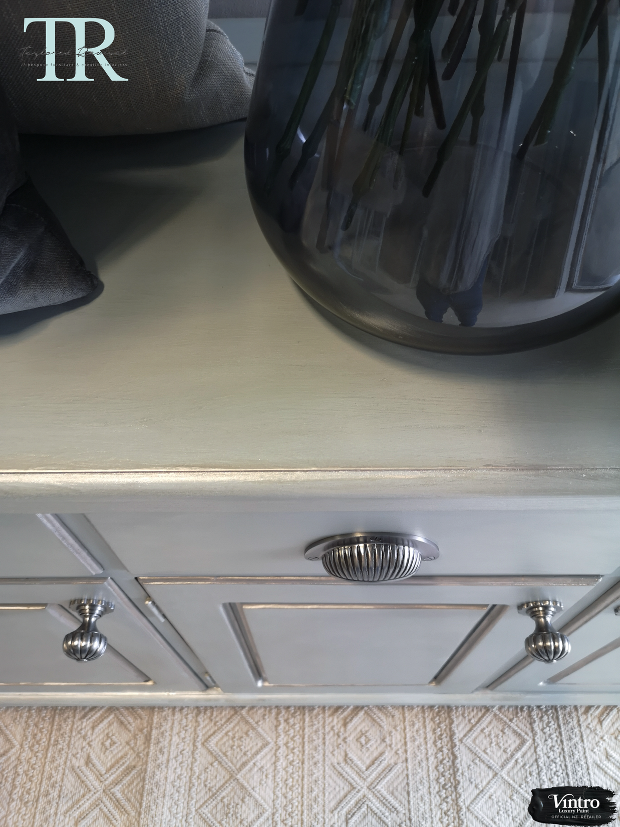 Not For Sale - Commissioned  Hand Painted Sideboard