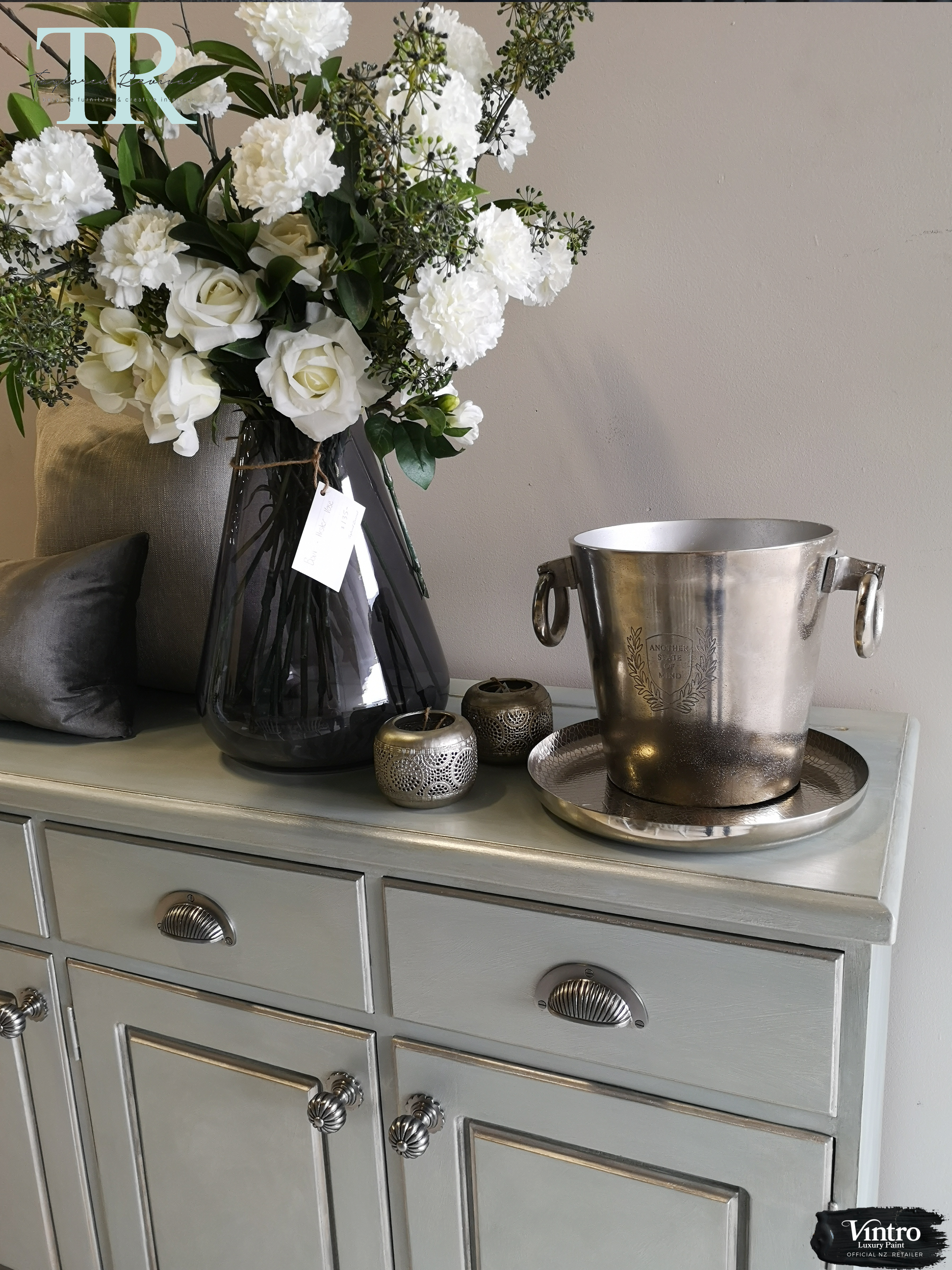 Not For Sale - Commissioned  Hand Painted Sideboard