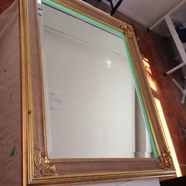 Commissioned french provincial inspired mirror