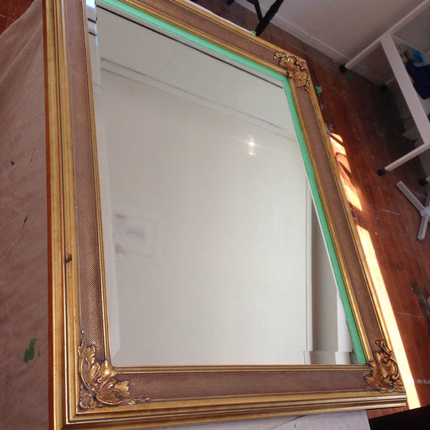 Commissioned french provincial inspired mirror