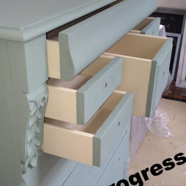 Not For Sale - Commissioned duck egg blue drawers