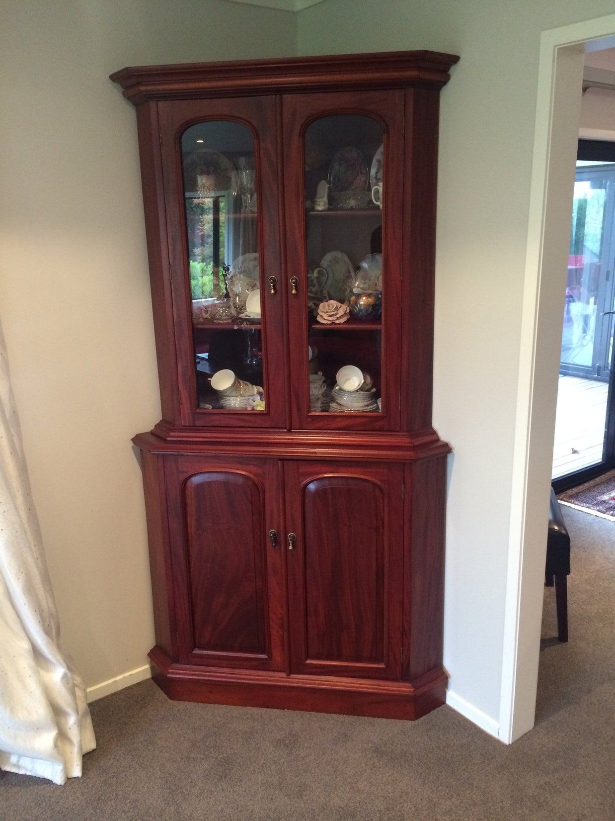 Not For Sale - Commissioned display cabinet in blended Greek Blue Chalk Paint™