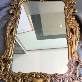 Commissioned Chair and Mirror in Paloma and Antoinette