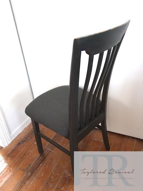 Commissioned dining room suite in antique black