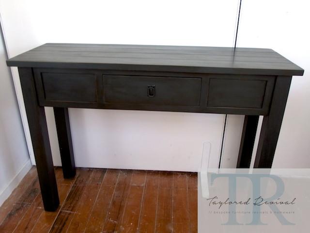 Commissioned dining room suite in antique black