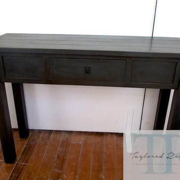 Commissioned dining room suite in antique black