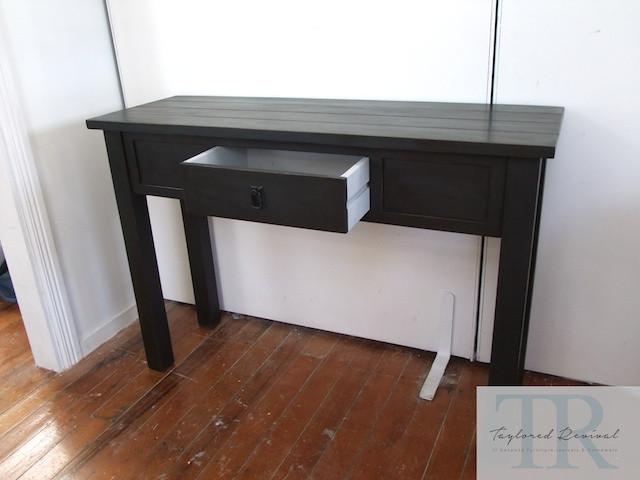 Commissioned dining room suite in antique black