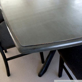 Commissioned dining room suite in antique black