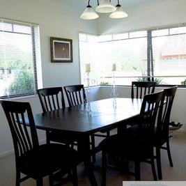 Commissioned dining room suite in antique black