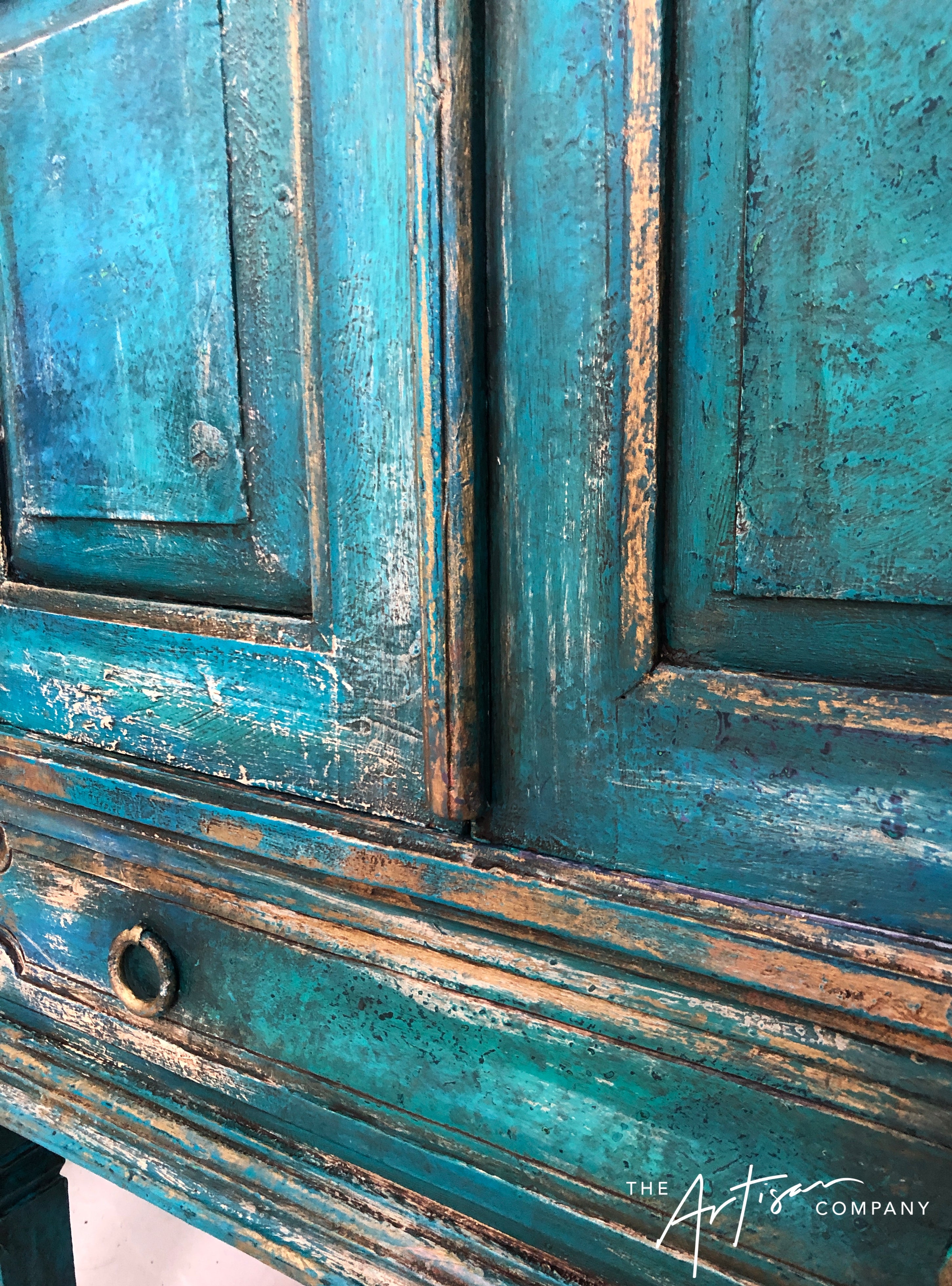 Not For Sale - Artisan textured rustic Cabinet