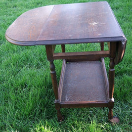Not For Sale - Commissioned Oak Tea Trolley in dark forest green