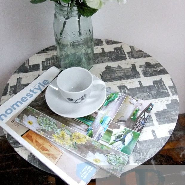 Not For Sale - Mya: Side Table in Graphite with high quality print made in italy