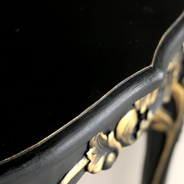 Not For Sale - Commissioned hall table in Victorian Black and Gold