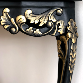 Not For Sale - Commissioned hall table in Victorian Black and Gold
