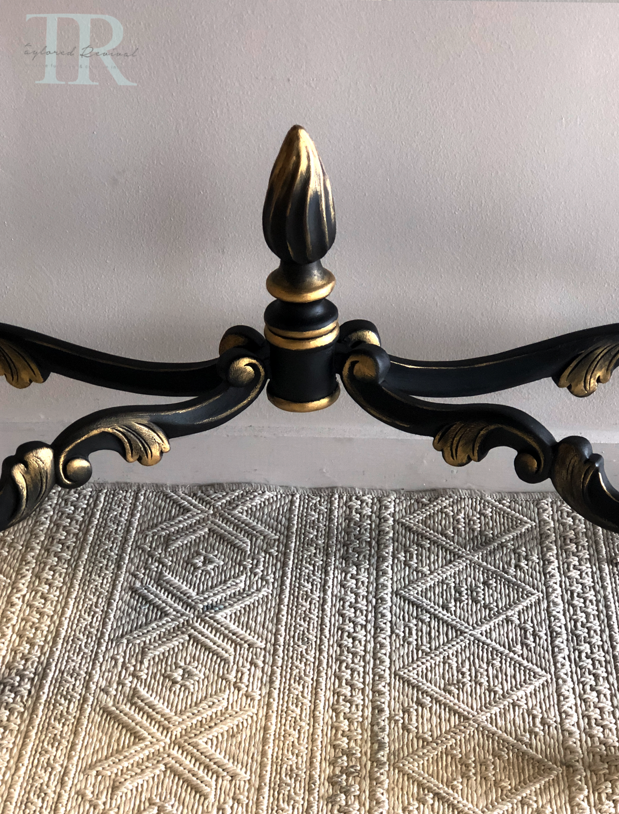 Not For Sale - Commissioned hall table in Victorian Black and Gold