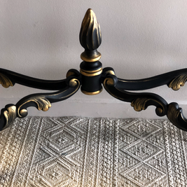 Not For Sale - Commissioned hall table in Victorian Black and Gold
