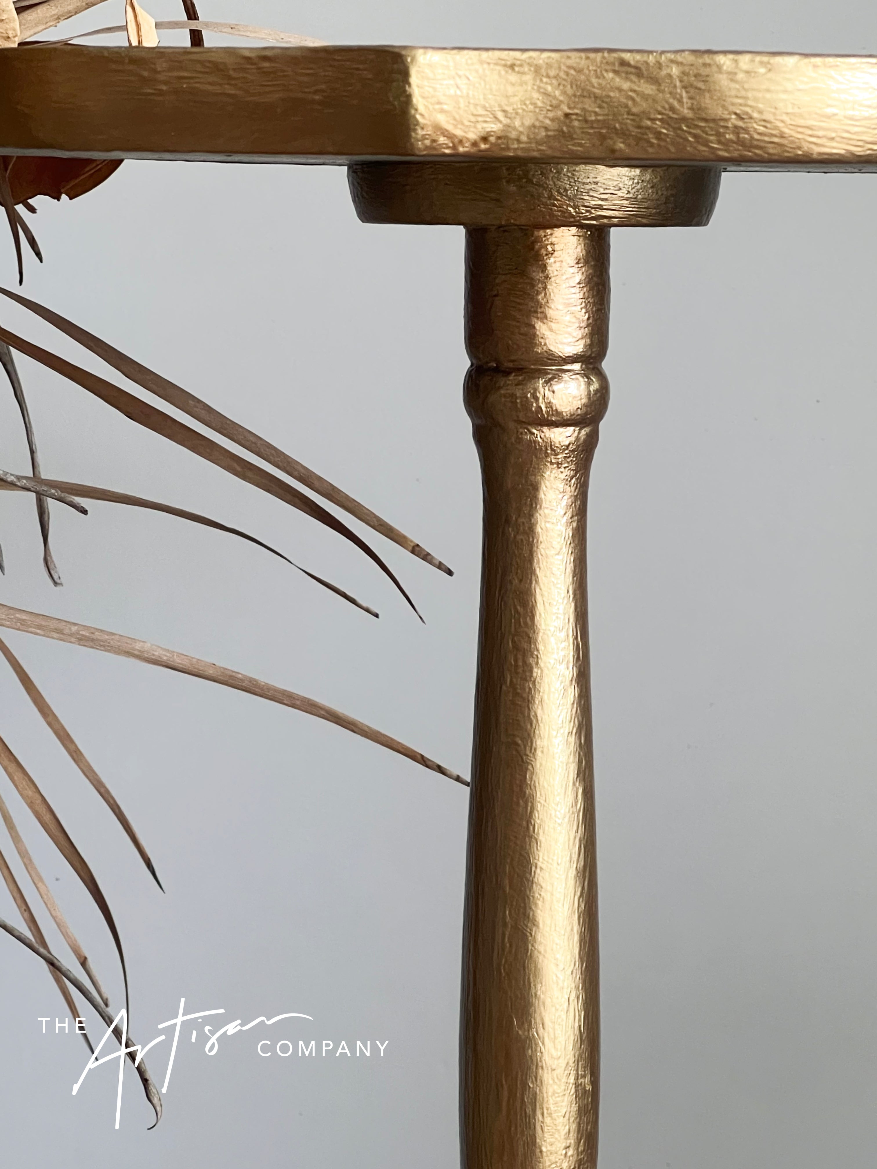 Not For Sale - Table with texture, layered in Somerset Gold and Artemis Bronze - Metallic Alchemy Range (video included)