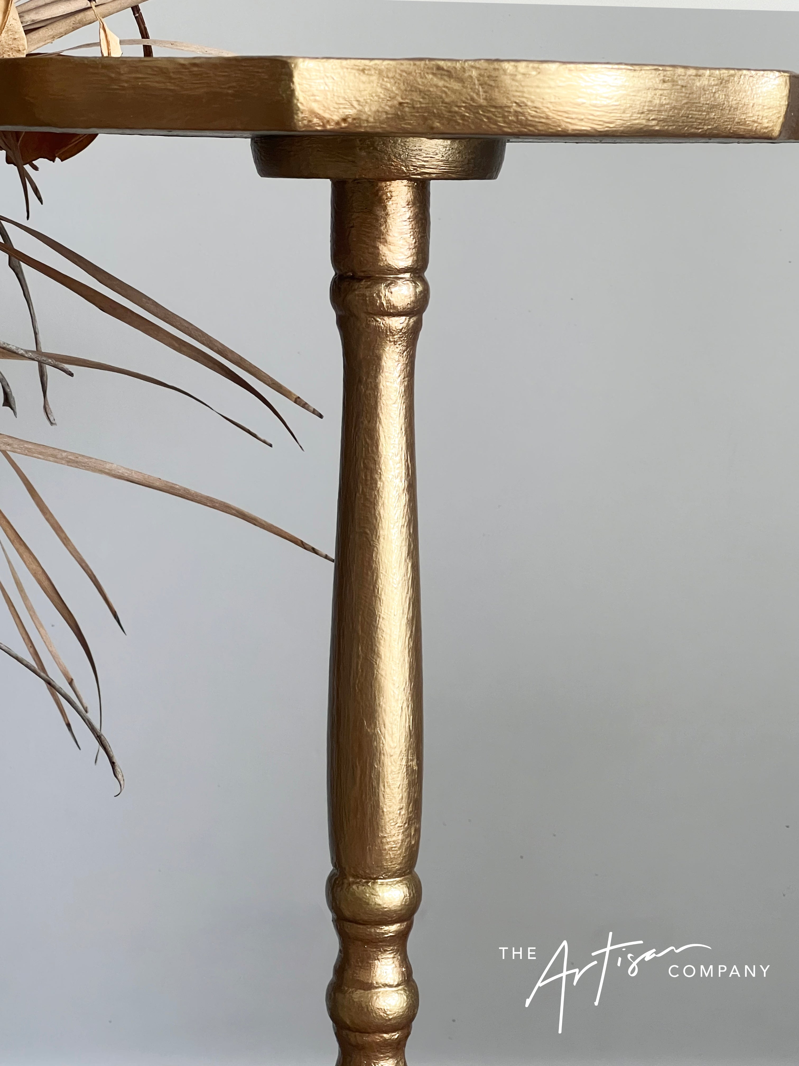 Not For Sale - Table with texture, layered in Somerset Gold and Artemis Bronze - Metallic Alchemy Range (video included)
