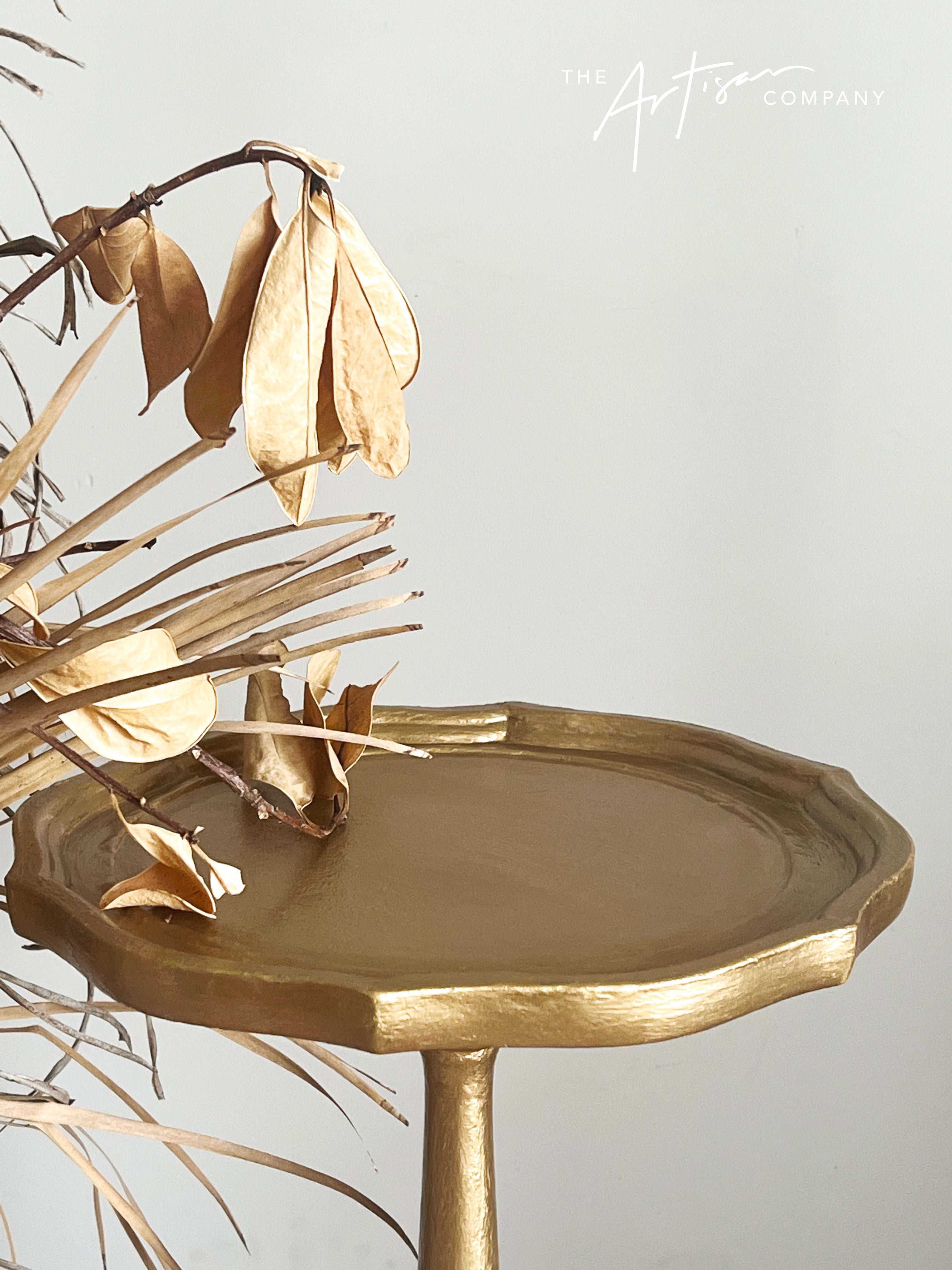 Not For Sale - Table with texture, layered in Somerset Gold and Artemis Bronze - Metallic Alchemy Range (video included)