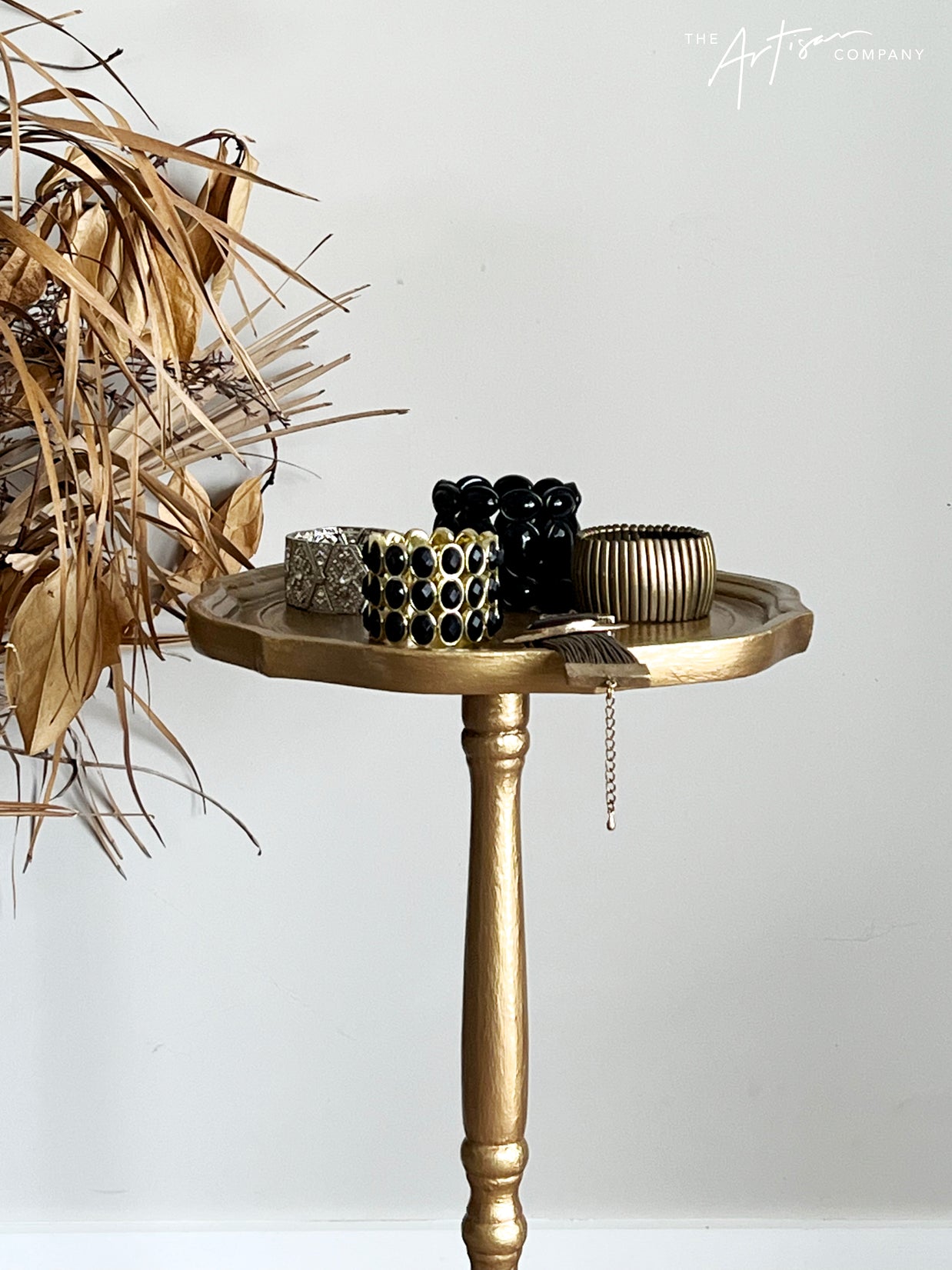 Not For Sale - Table with texture, layered in Somerset Gold and Artemis Bronze - Metallic Alchemy Range (video included)
