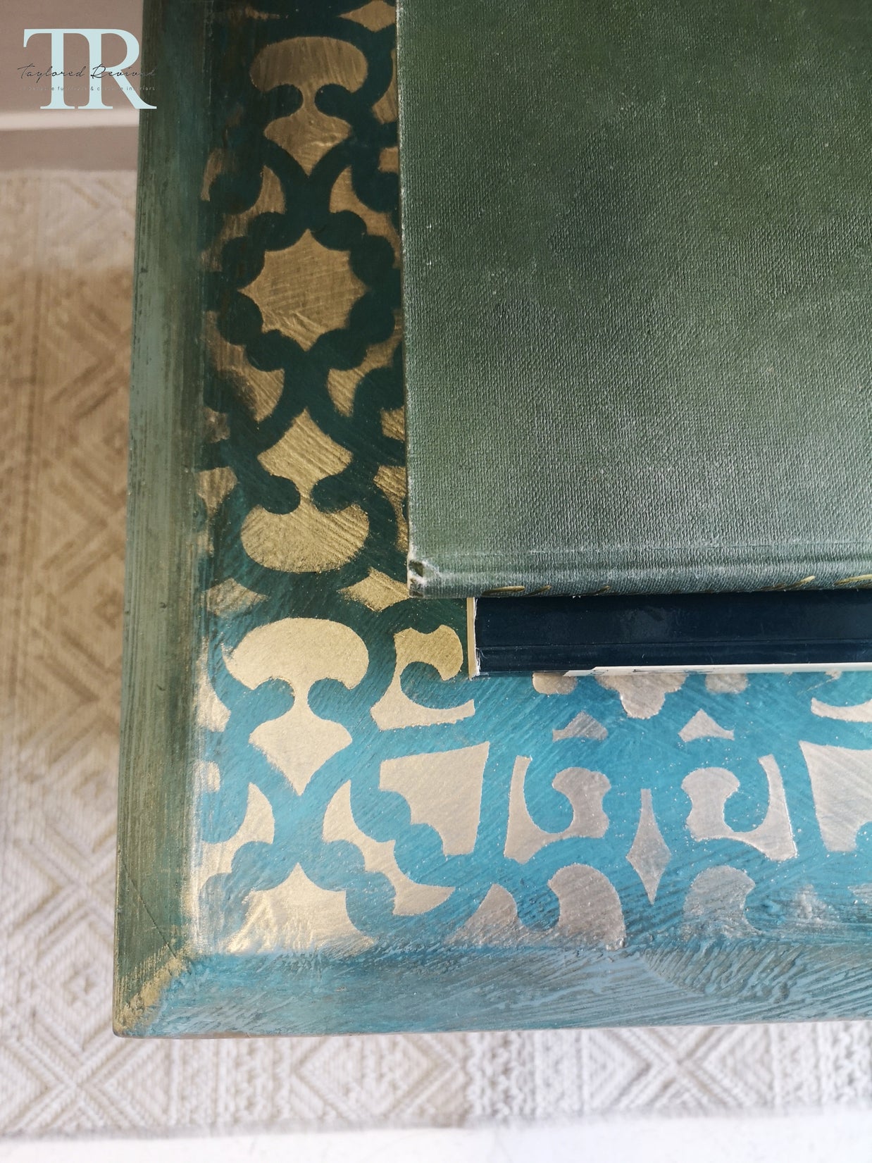 Not For Sale - Commissioned box in Casper and multiple Vintro coloured waxes in a rustic finish