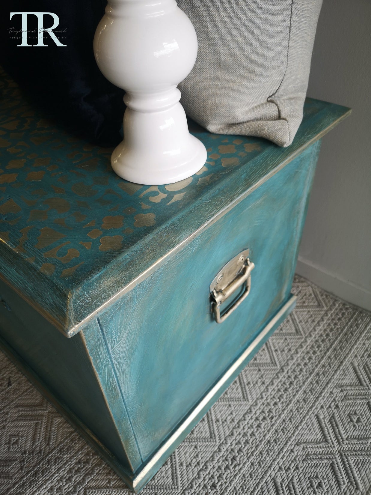 Not For Sale - Commissioned box in Casper and multiple Vintro coloured waxes in a rustic finish