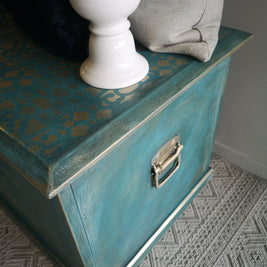 Not For Sale - Commissioned box in Casper and multiple Vintro coloured waxes in a rustic finish