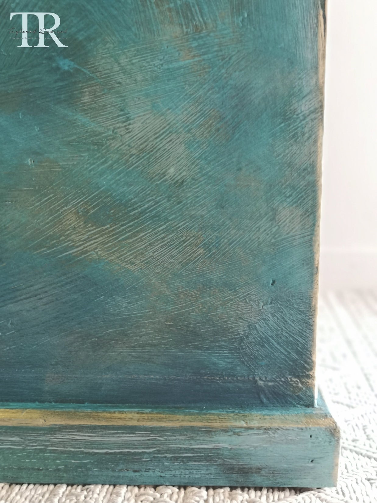 Not For Sale - Commissioned box in Casper and multiple Vintro coloured waxes in a rustic finish