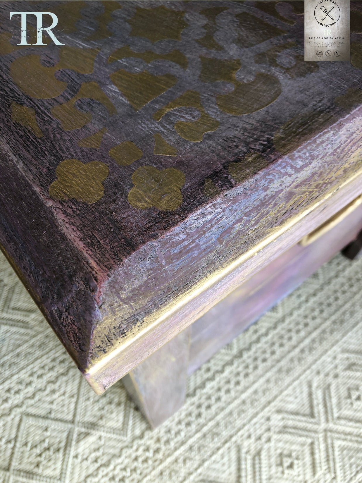 Not For Sale - Commissioned Box in Wild Heather and multiple Vintro coloured waxes in a Rustic finish