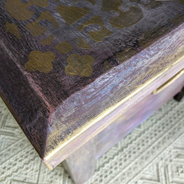 Not For Sale - Commissioned Box in Wild Heather and multiple Vintro coloured waxes in a Rustic finish