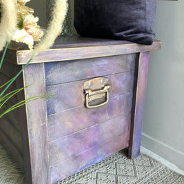 Not For Sale - Commissioned Box in Wild Heather and multiple Vintro coloured waxes in a Rustic finish