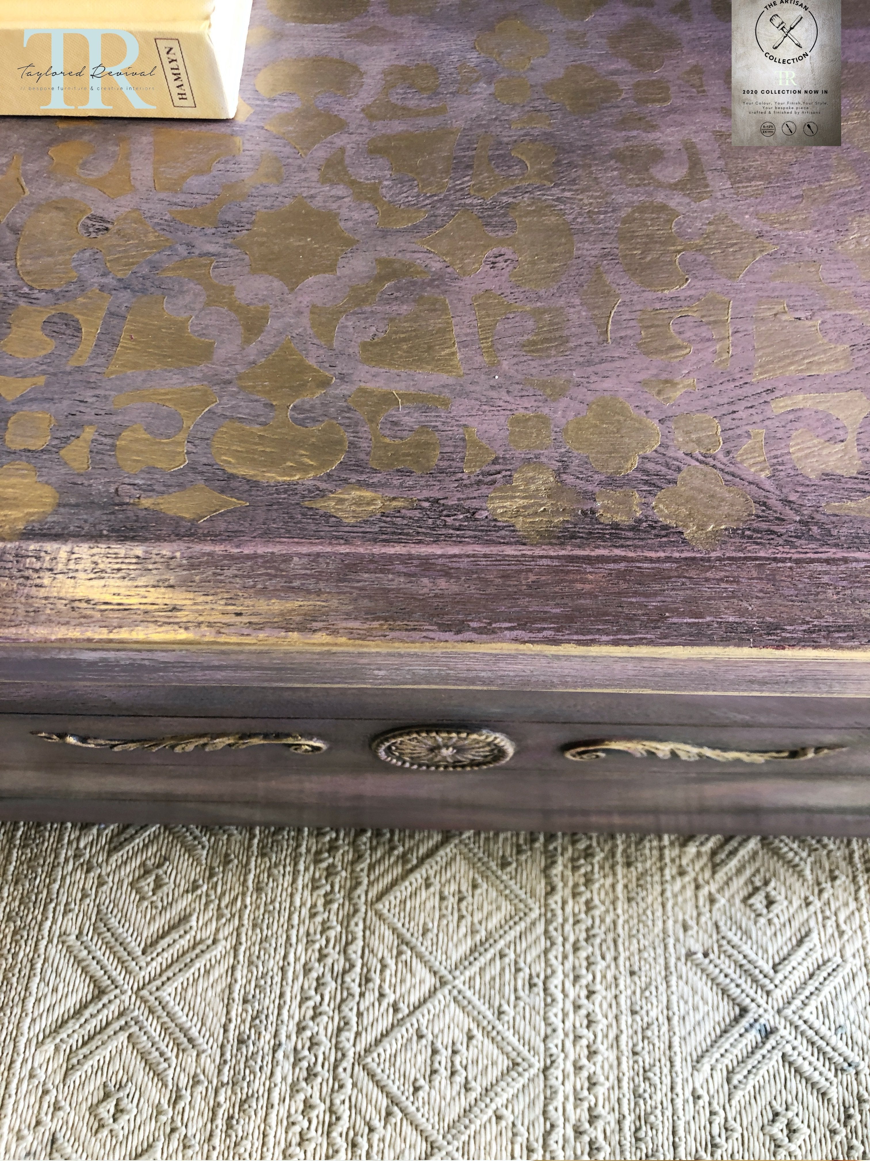 Not For Sale - Commissioned Box in Wild Heather and multiple Vintro coloured waxes in a Rustic finish