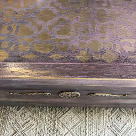 Not For Sale - Commissioned Box in Wild Heather and multiple Vintro coloured waxes in a Rustic finish
