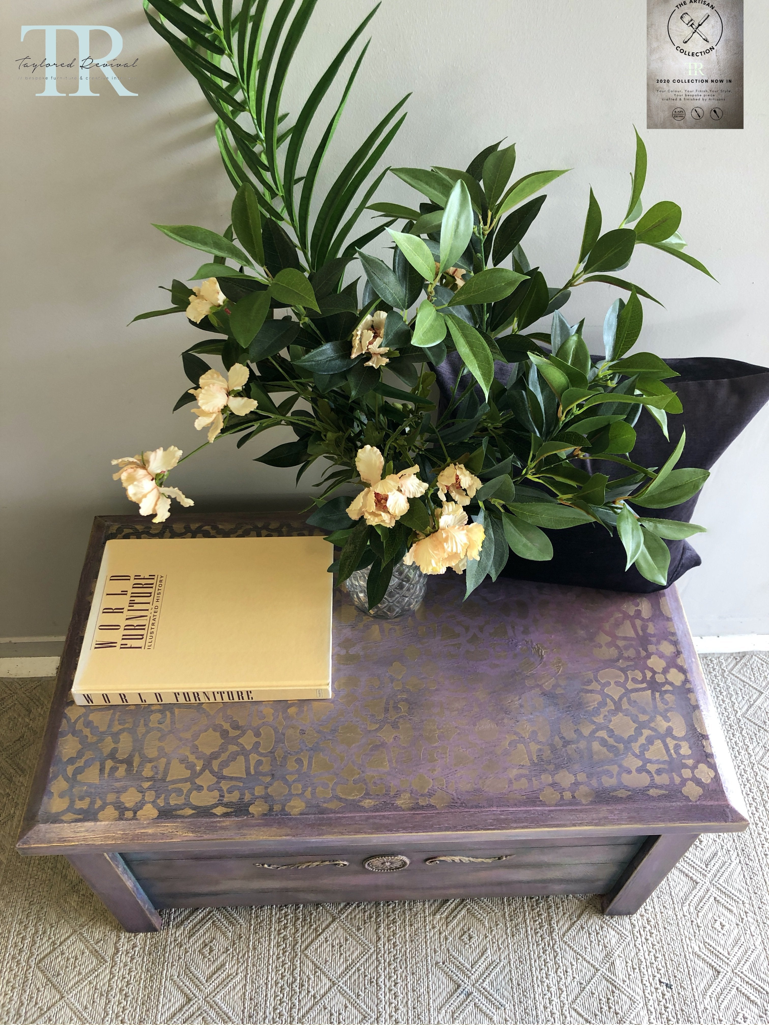 Not For Sale - Commissioned Box in Wild Heather and multiple Vintro coloured waxes in a Rustic finish