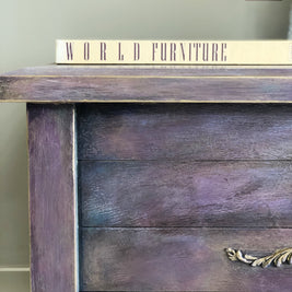 Not For Sale - Commissioned Box in Wild Heather and multiple Vintro coloured waxes in a Rustic finish