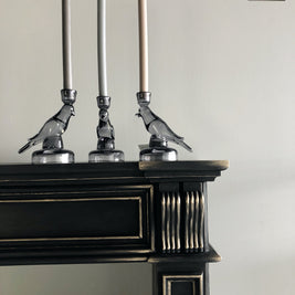 Not For Sale - Commissioned Fire place surround in Midnight with Victorian Black wax