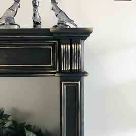Not For Sale - Commissioned Fire place surround in Midnight with Victorian Black wax