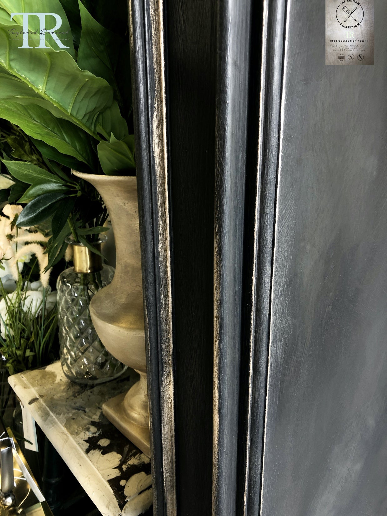 Not For Sale - Commissioned Fire place surround in Midnight with Victorian Black wax