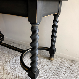 Not For Sale - Commissioned Hall Table in Midnight with Victorian Black Wax