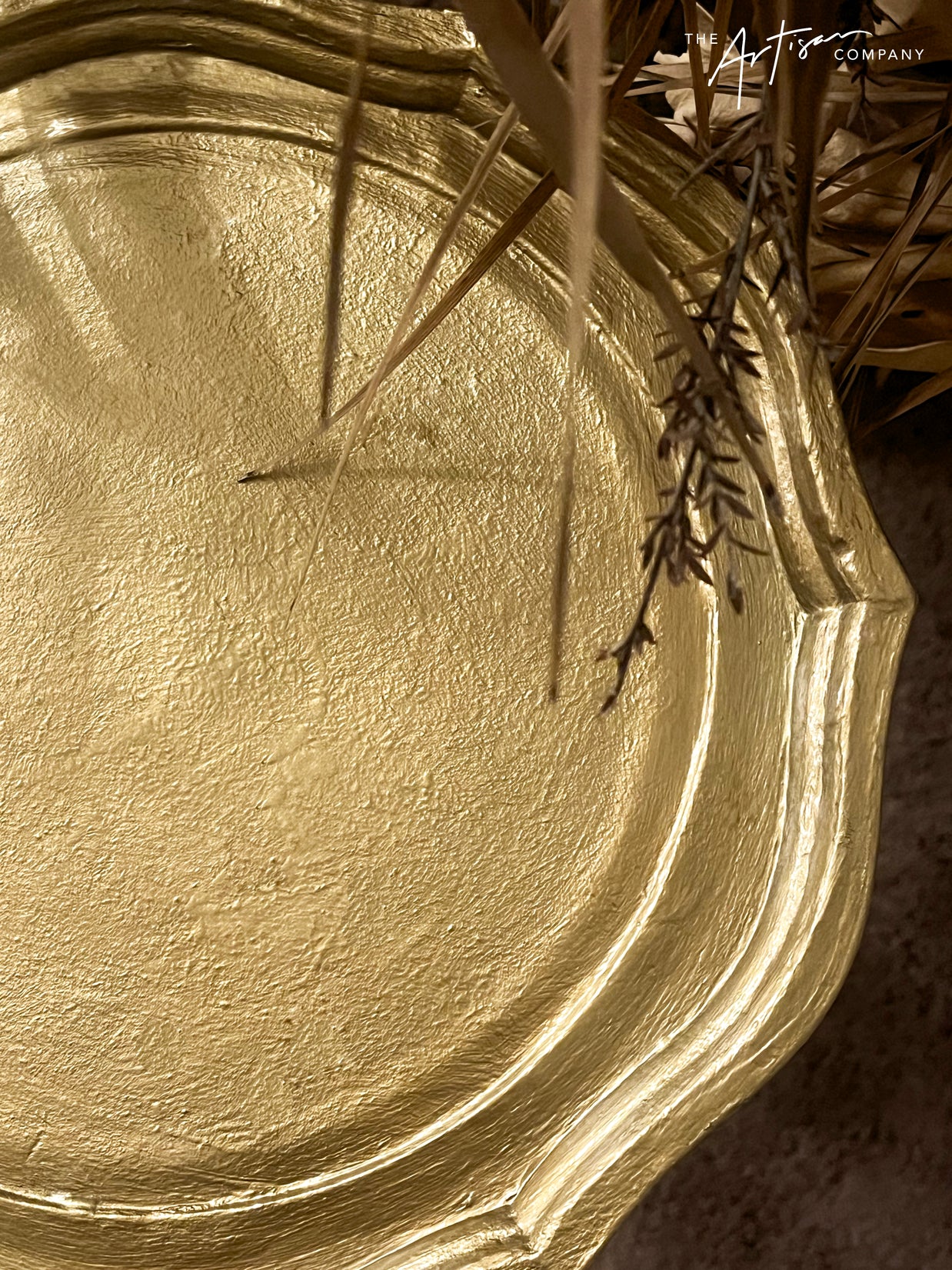 Not For Sale - Table with texture, layered in Somerset Gold and Artemis Bronze - Metallic Alchemy Range (video included)