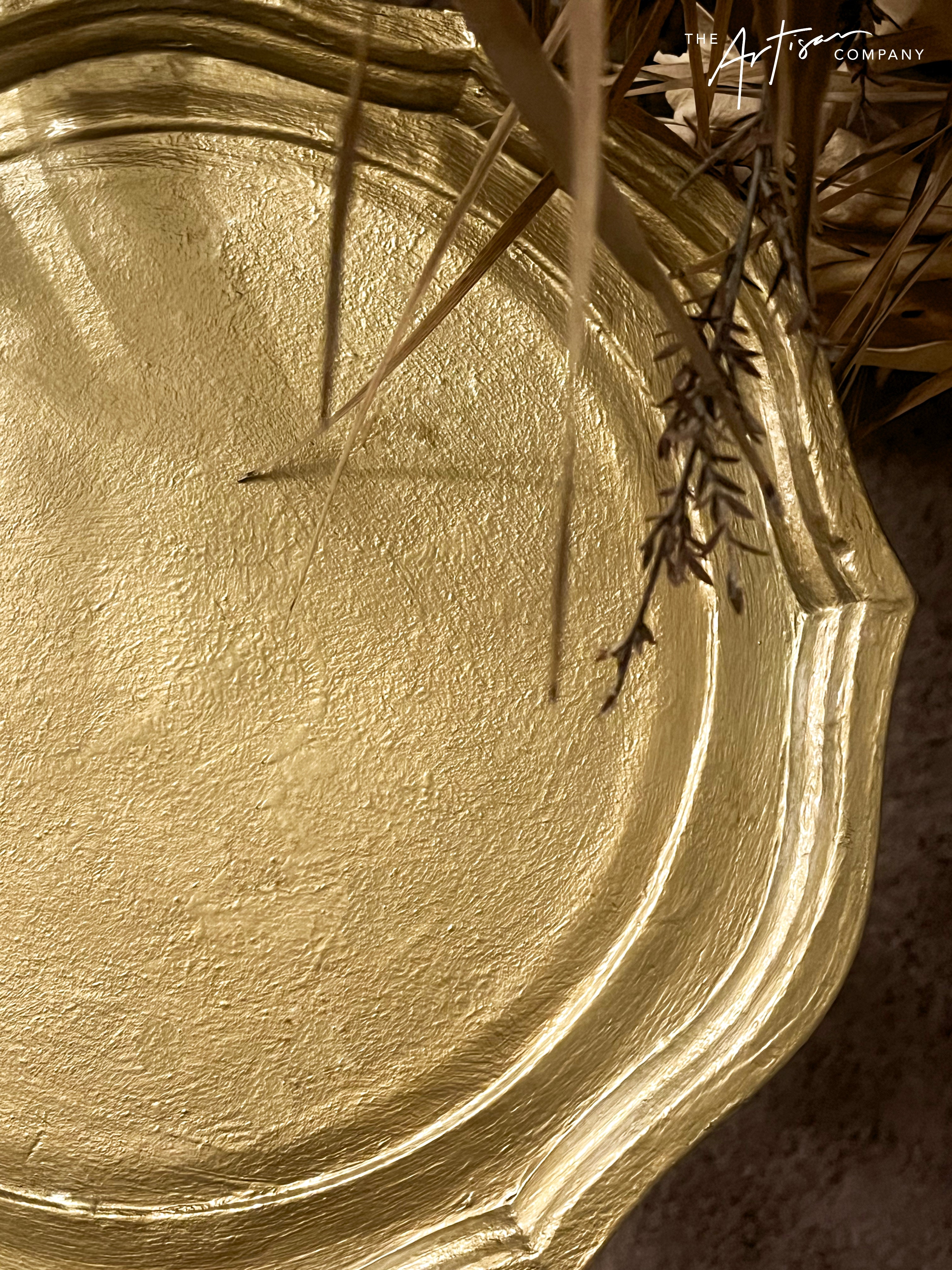 Not For Sale - Table with texture, layered in Somerset Gold and Artemis Bronze - Metallic Alchemy Range (video included)