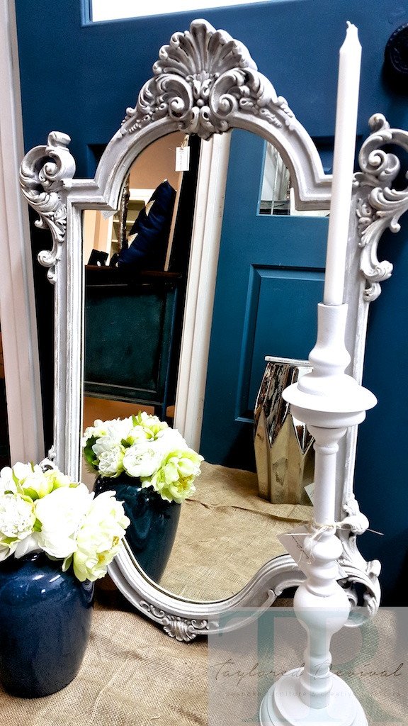 Not For Sale - Commissioned Mirror in Paris Grey with a white wash & dry brush