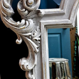 Not For Sale - Commissioned Mirror in Paris Grey with a white wash & dry brush